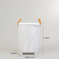 White Plastic Storage Basket by Zodiya