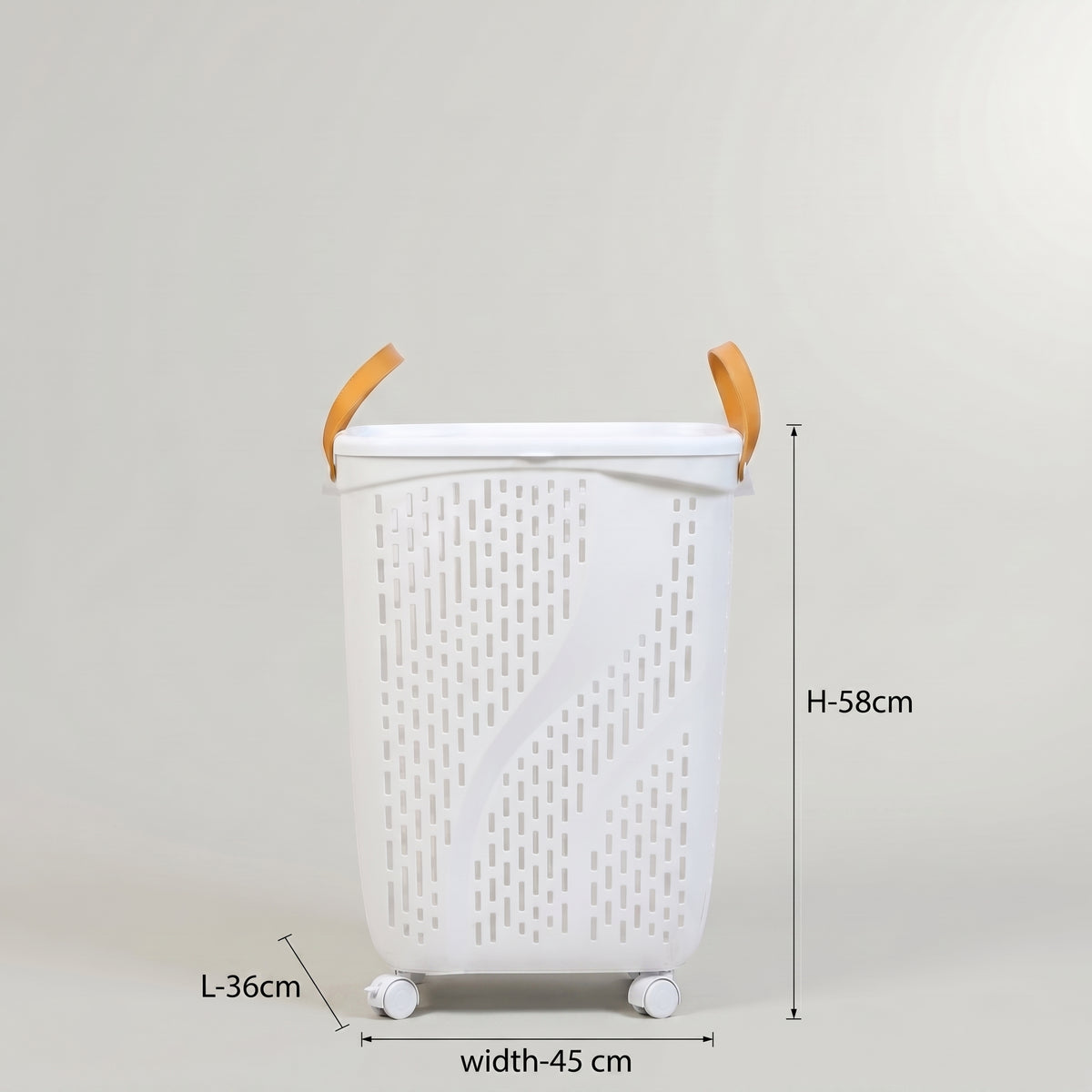 White Plastic Storage Basket by Zodiya