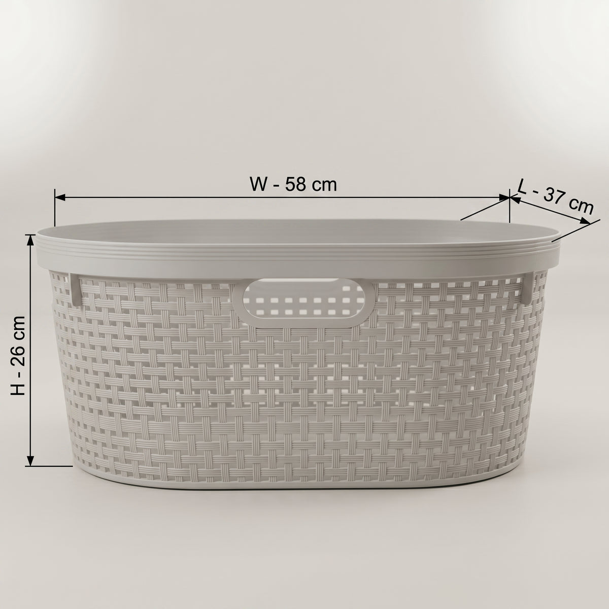 Light Grey Multipurpose Organiser Basket by Zodiya