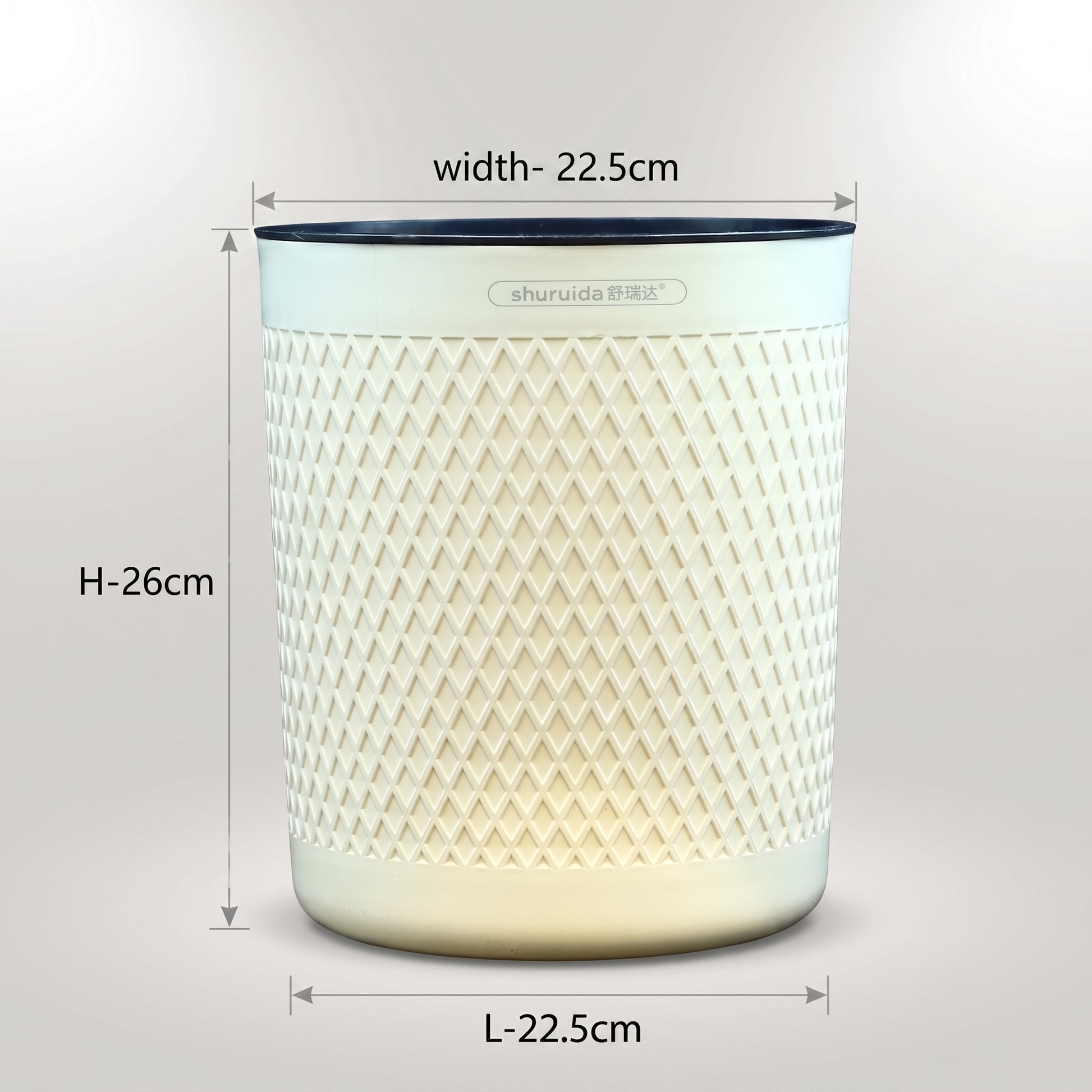 Grey Plastic Dustbin by Zodiya-10