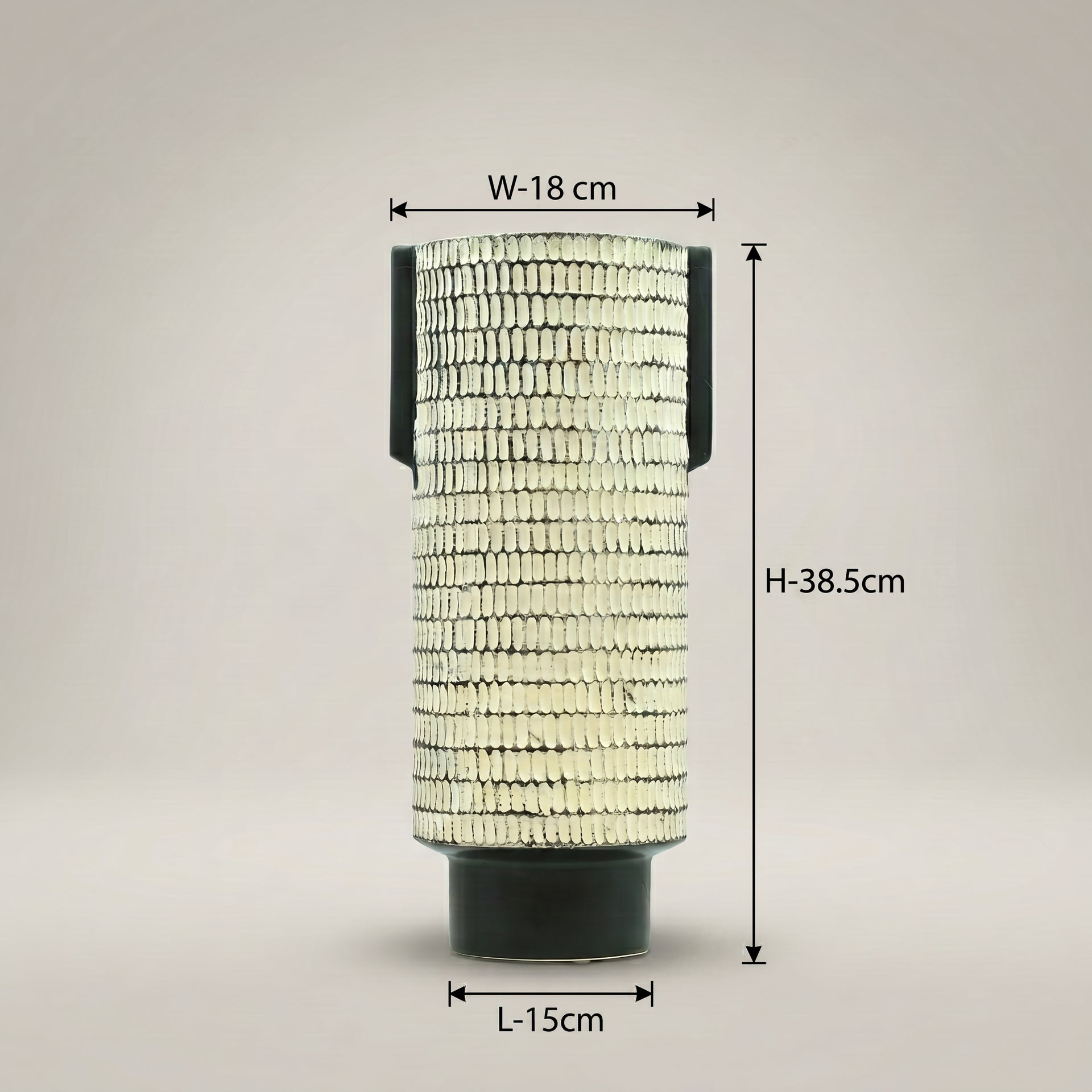 Large Cylindrical Flower Vase by Zodiya