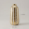 Gold Ceramic Flower Vase by Zodiya
