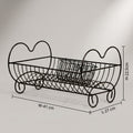 Black Metal Counter Top Dish Rack By Zodiya