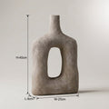 Beige Ceramic Flower Vase (medium) By Zodiya