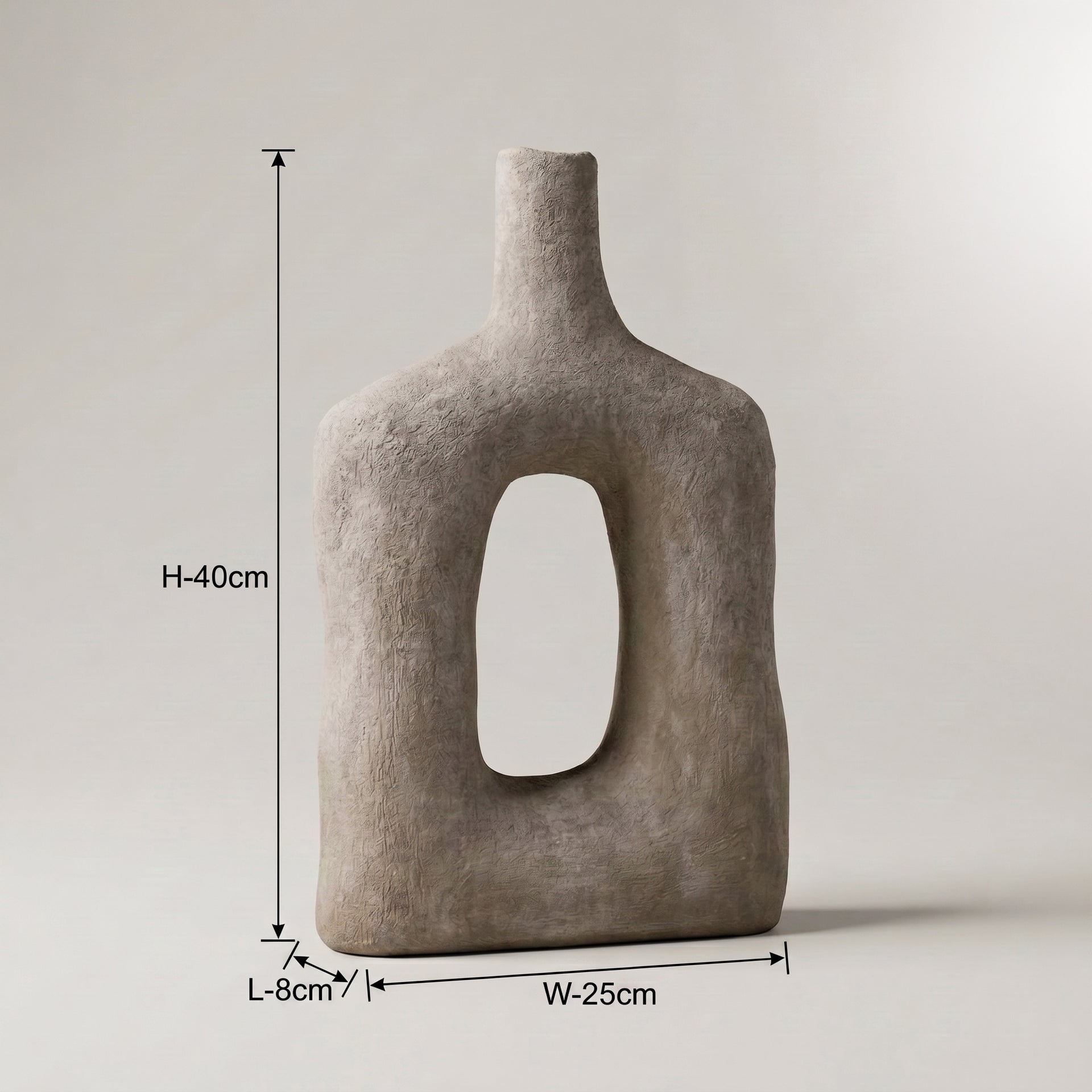 Medium Wooden Ceramic Flower Vase By Zodiya