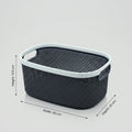 Black Multipurpose Organiser Basket by Zodiya