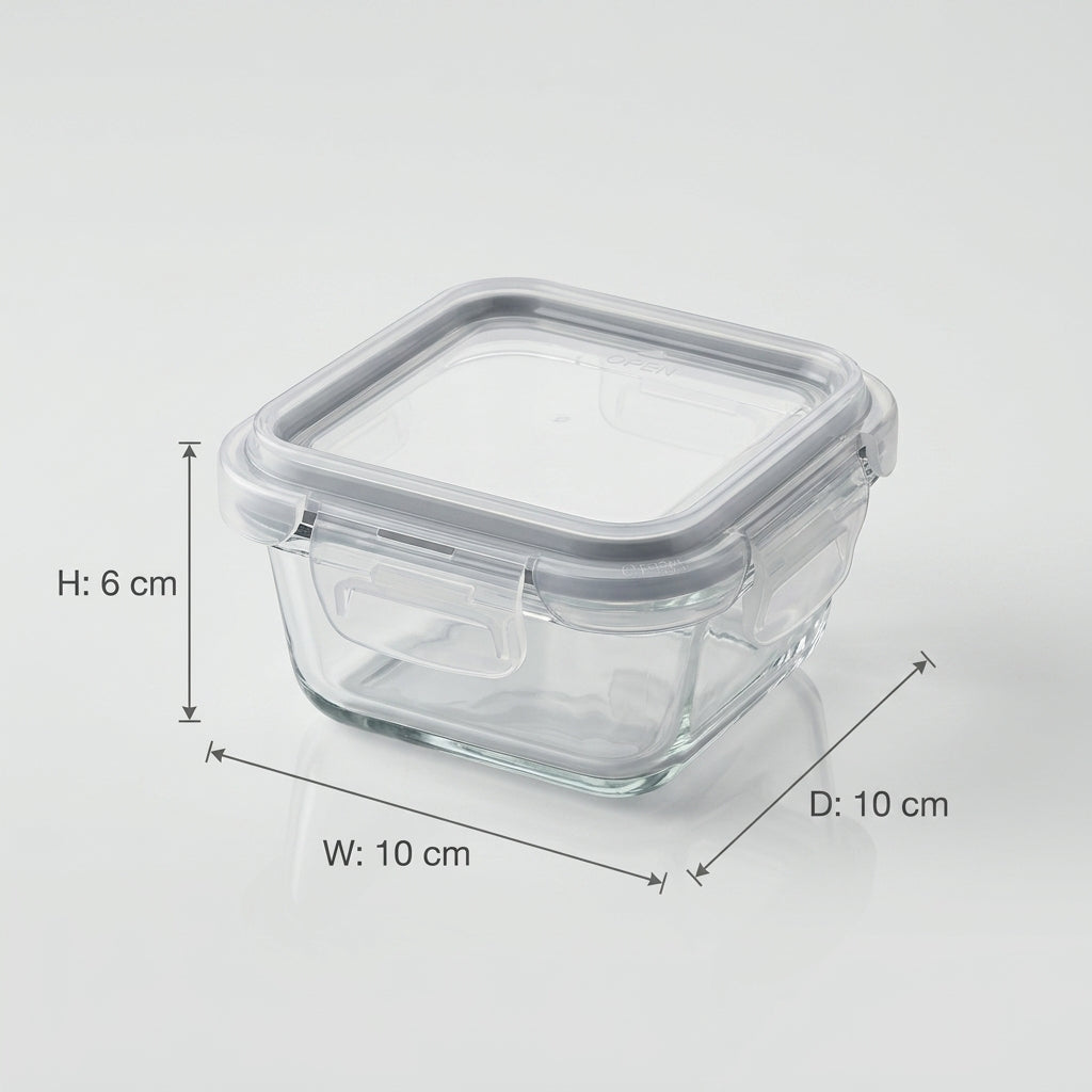 160 ml Glass Food Storage Container Box by Zodiya