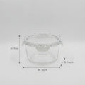 800 ml Round Glass Food Storage Container Box by Zodiya