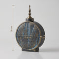 Antique Bronze Round Decor with Spindle Finial by Zodiya