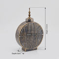 Antique Bronze Round Decorative Vase with Finial by Zodiya