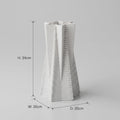 White Star Shape Ceramic Flower Vase By Zodiya
