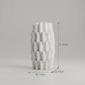 White Ceramic Flower Vase By Zodiya