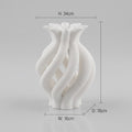 White Ceramic Flower Vase By Zodiya