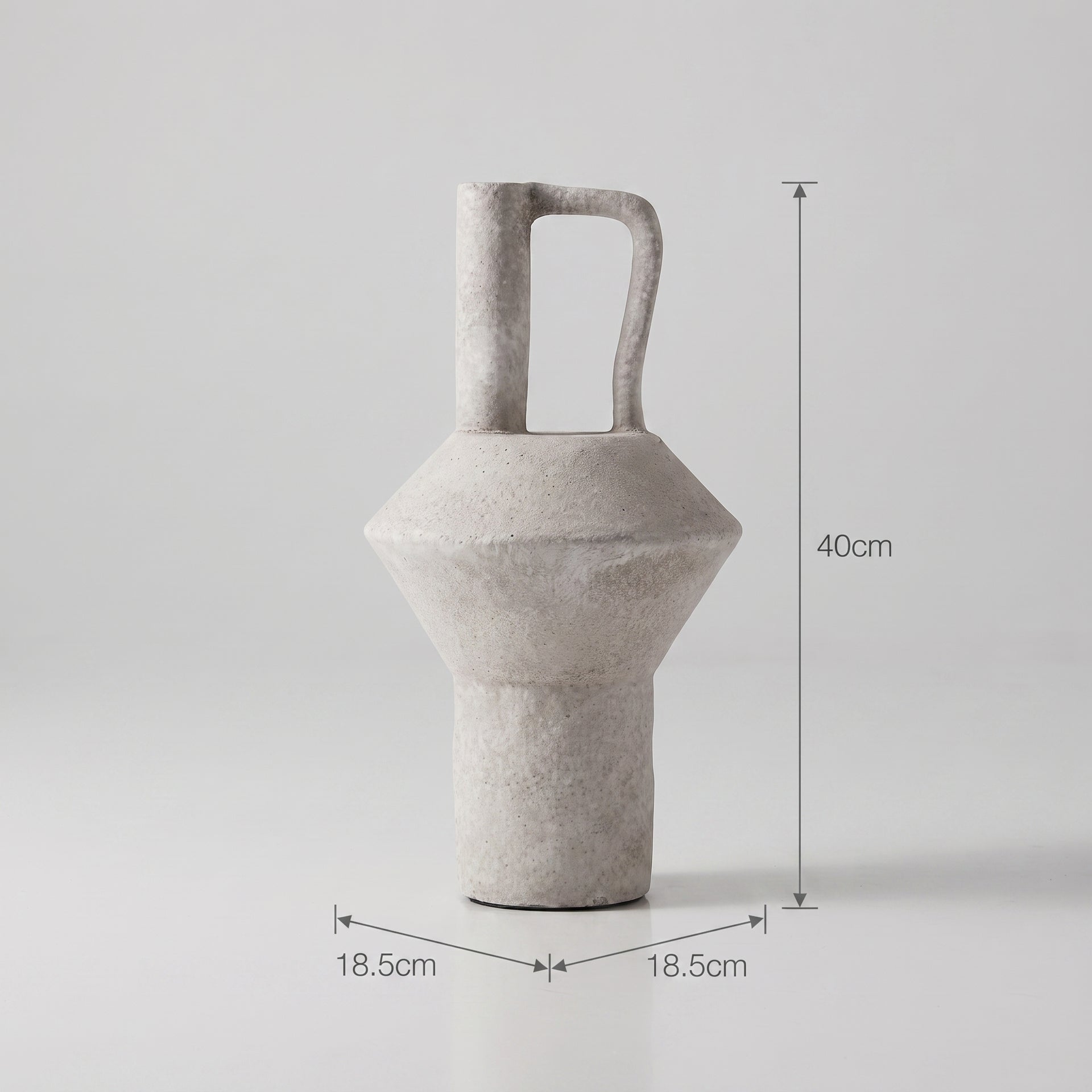 Earthy-toned Ceramic Vase By Zodiya