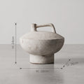 Earthy Grey Ceramic Vase By Zodiya