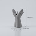 Ceramic Grey Hand Design Vase By Zodiya