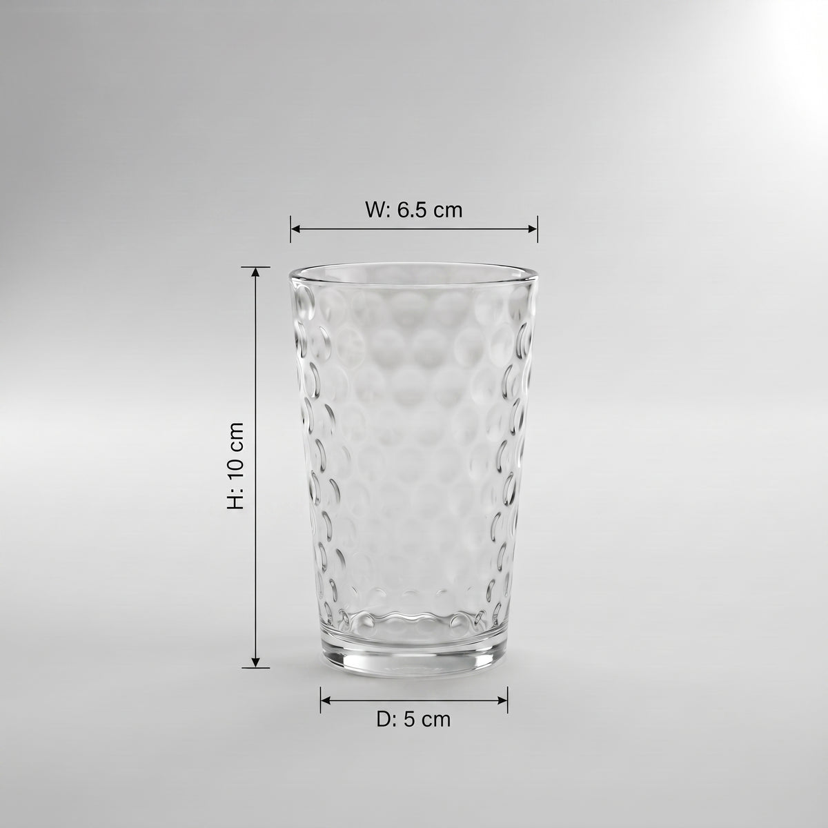 Large Drinking Glass Set of 6 by Zodiya