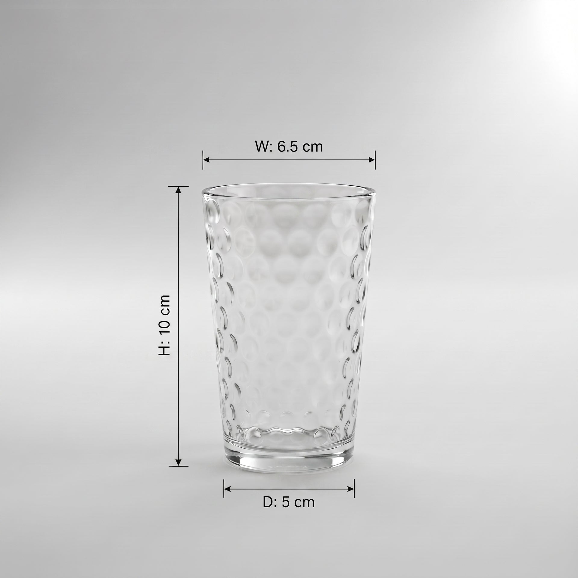 Large Drinking Glass Set of 6 by Zodiya