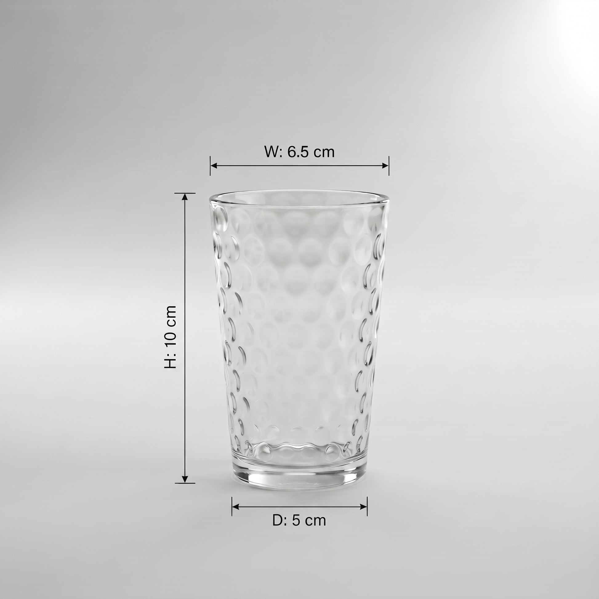 Large Drinking Glass Set of 6 by Zodiya-2