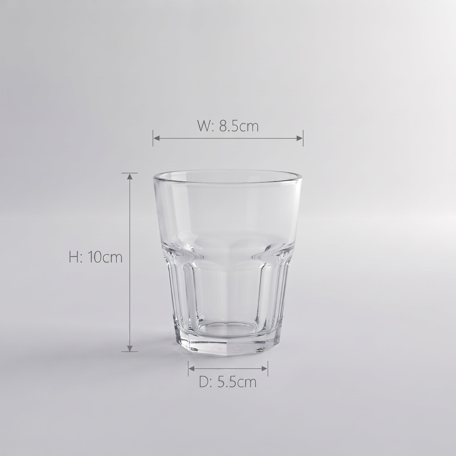 Small Tea Glass Cup Set of 6 by Zodiya