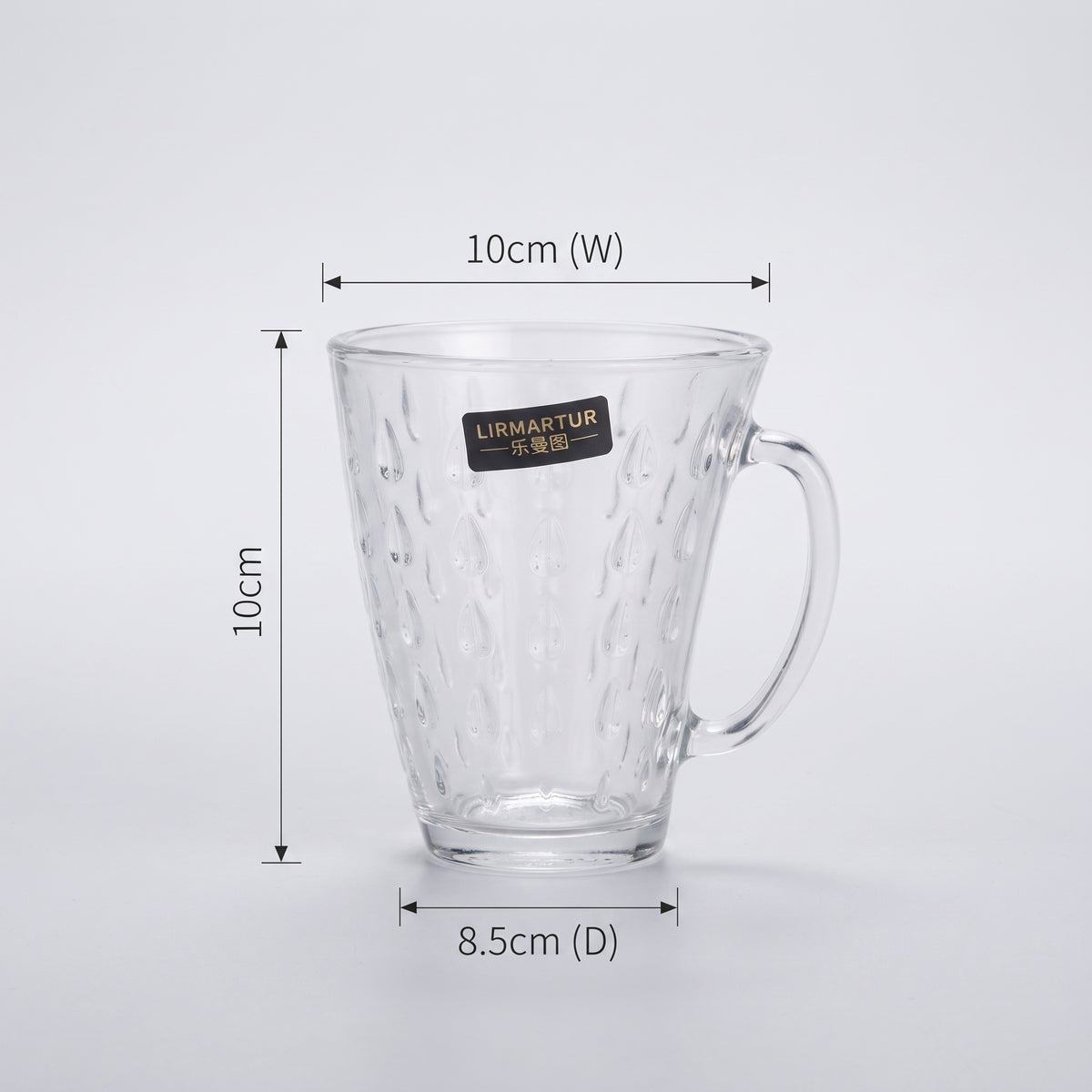 Clear Glass Coffee Mug Set of 6 by Zodiya