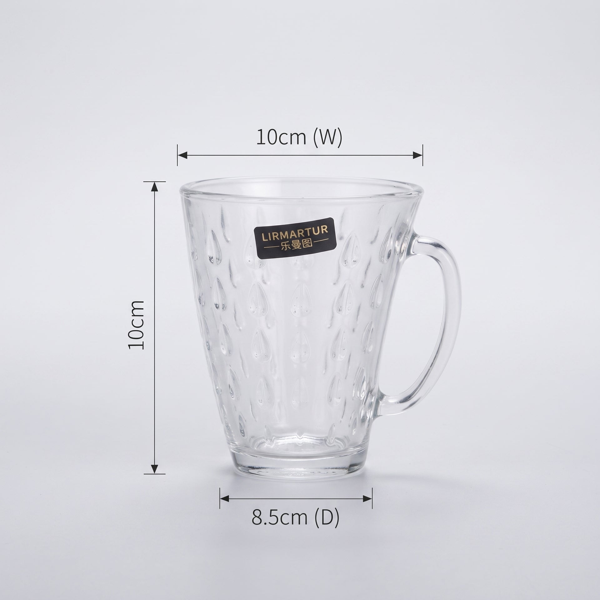 Clear Glass Coffee Mug Set of 6 by Zodiya