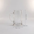 Small Clear Glass Tea Cup Set of 2 by Zodiya