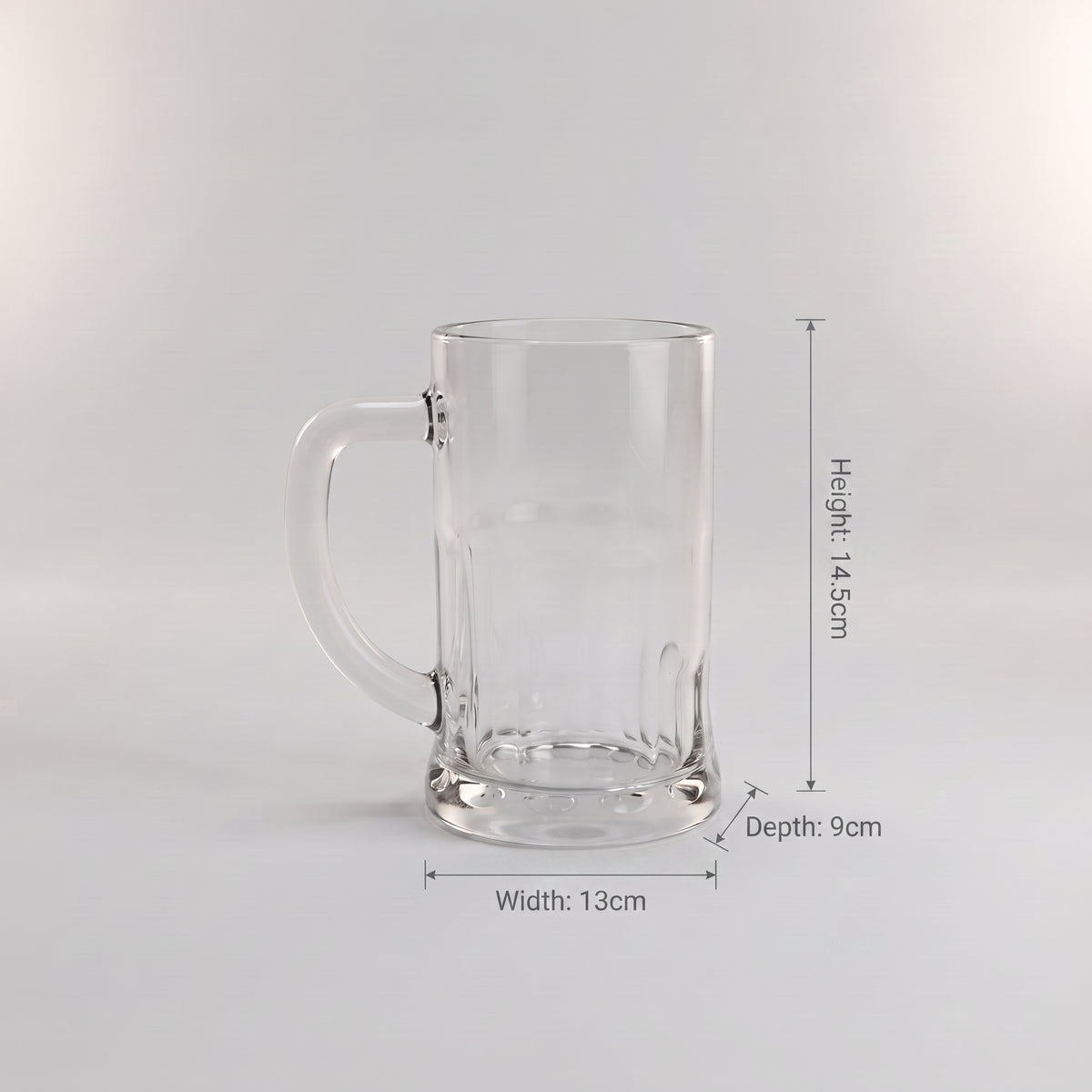 Small Clear Glass Tea Cup Set of 2 by Zodiya
