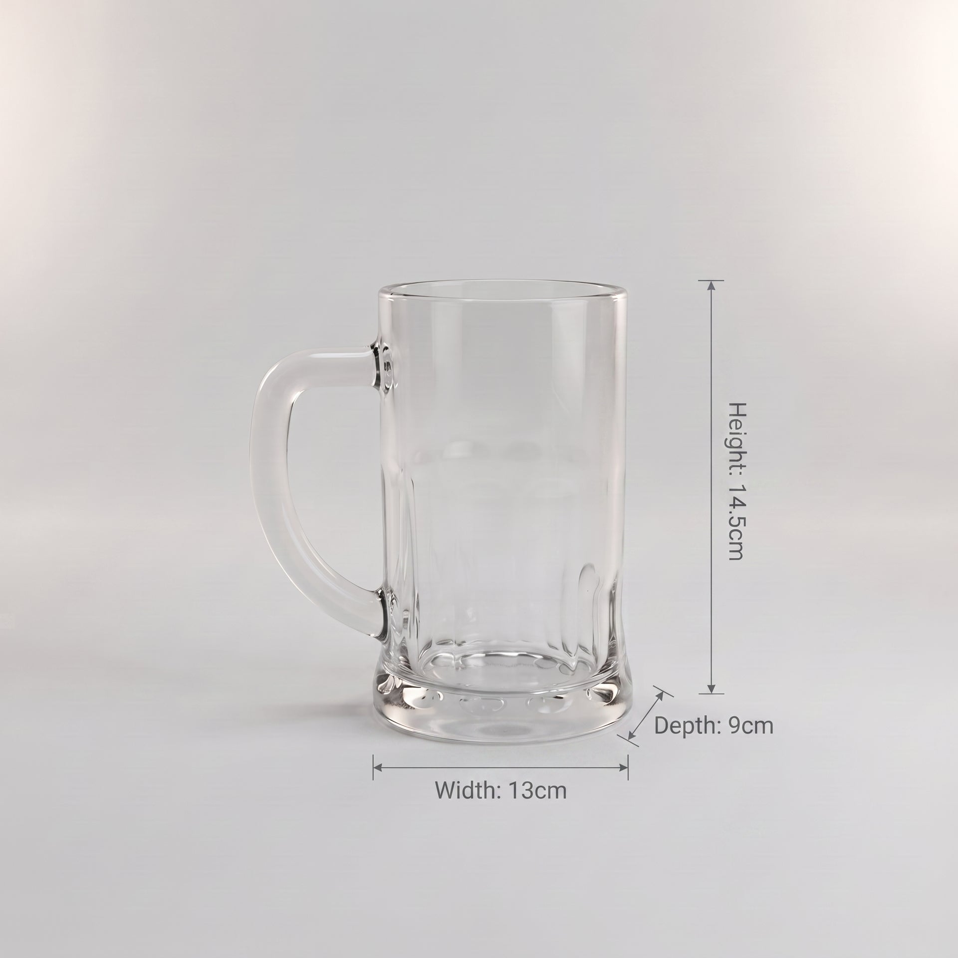 Small Clear Glass Tea Cup Set of 2 by Zodiya