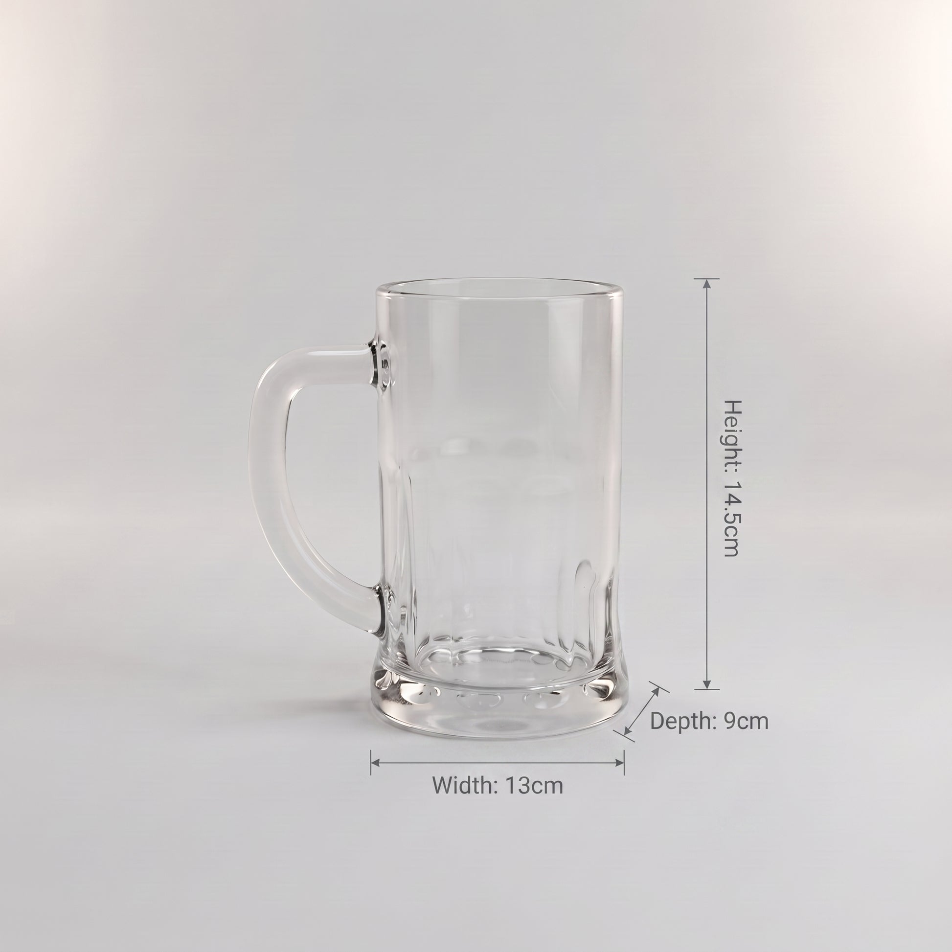 Small Clear Glass Tea Cup Set of 2 by Zodiya-2