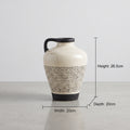 Black And White Large Ceramic Vase By Zodiya