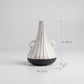 Black And White Ceramic Vase By Zodiya