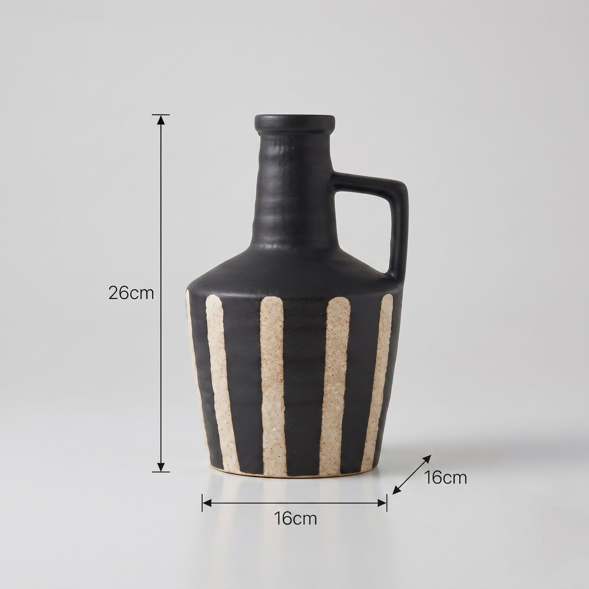 Coffee Brown Flower Vase by Zodiya