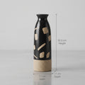 Black Ceramic Flower Vase (small) by Zodiya