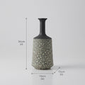 Black and White Large Ceramic Flower Vase by Zodiya