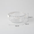 1300ml Round Glass Food Storage Container Box By Zodiya