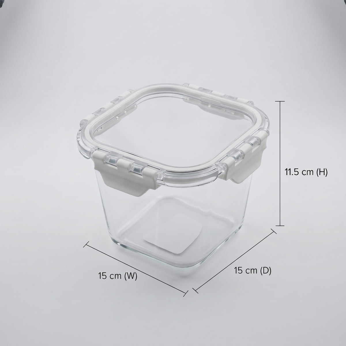 800 ml Rectangular Glass Food Storage Container Box by Zodiya