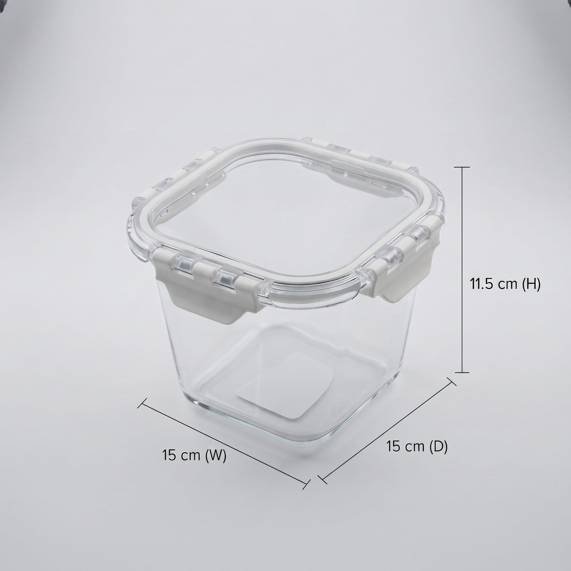 800 ml Rectangular Glass Food Storage Container Box by Zodiya