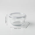 240 ml Round Glass Food Storage Container Box by Zodiya