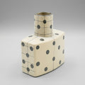 Black Dotted Ceramic Flower Vase By Zodiya