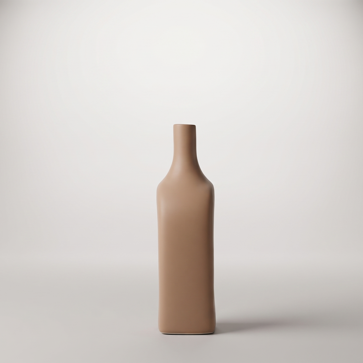 Beige Ceramic Flower Vase By Zodiya
