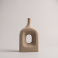 Beige Ceramic Flower Vase By Zodiya