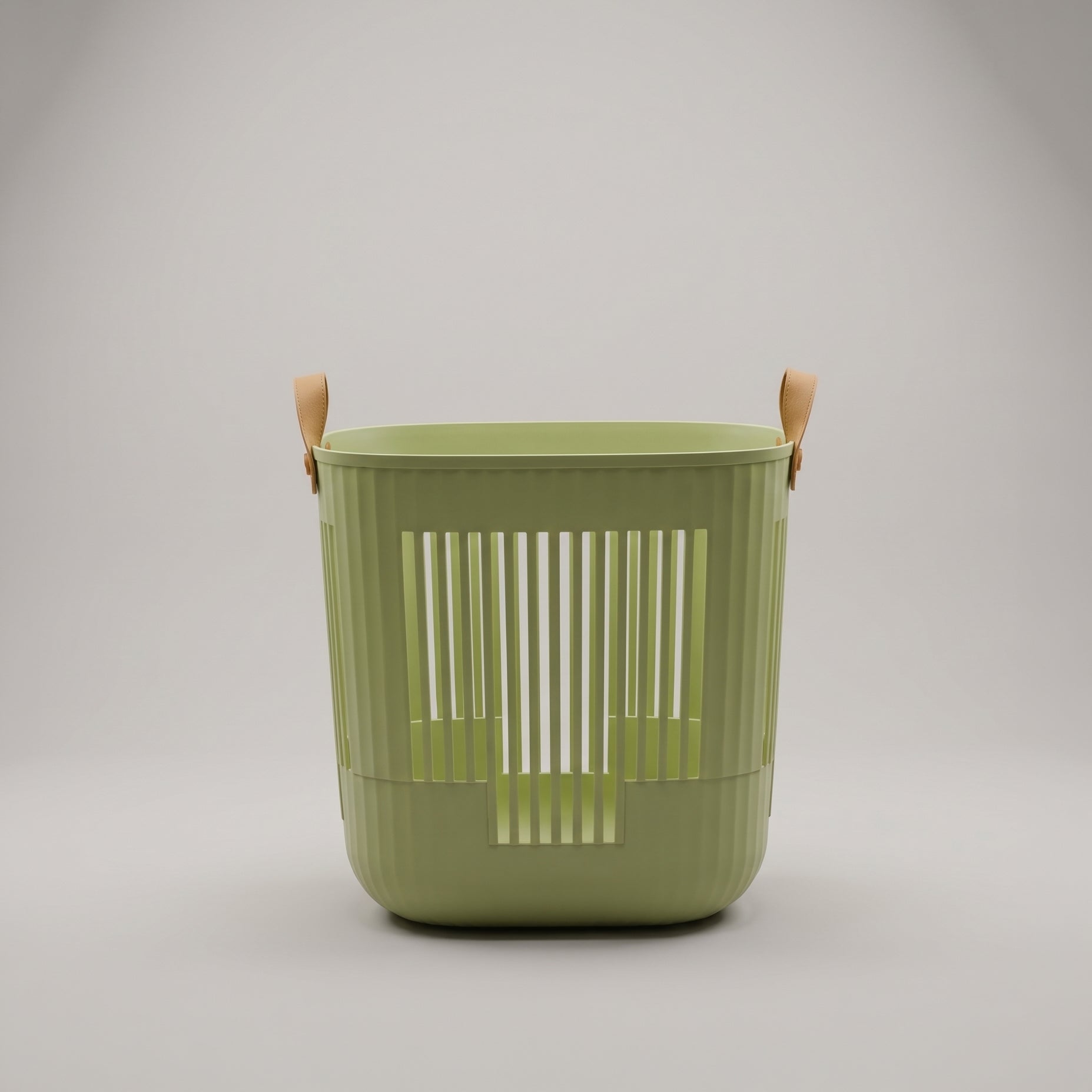 Green Plastic Laundry Basket By Zodiya-3