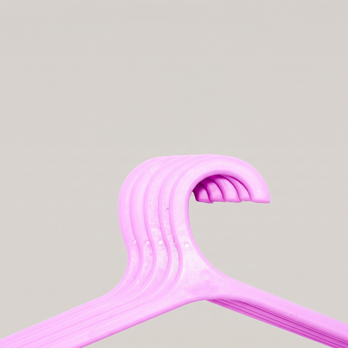 Pink Plastic Cloth Hanger Set By Zodiya