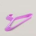 Pink Plastic Cloth Hanger Set By Zodiya