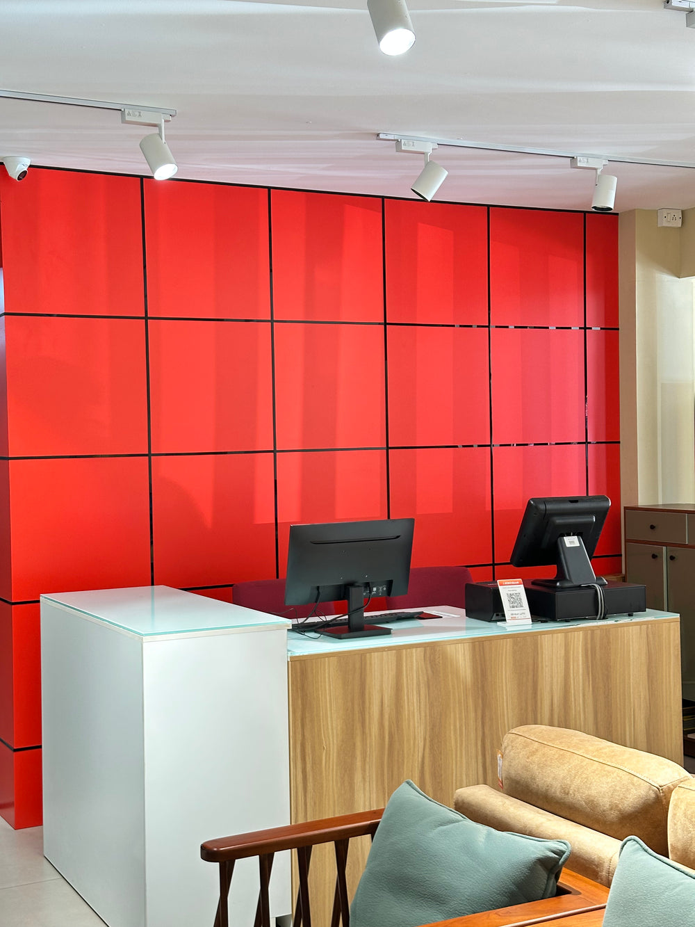 Zodiya furniture showroom entrance at Al Amana Tower, Olavanna, Kozhikode