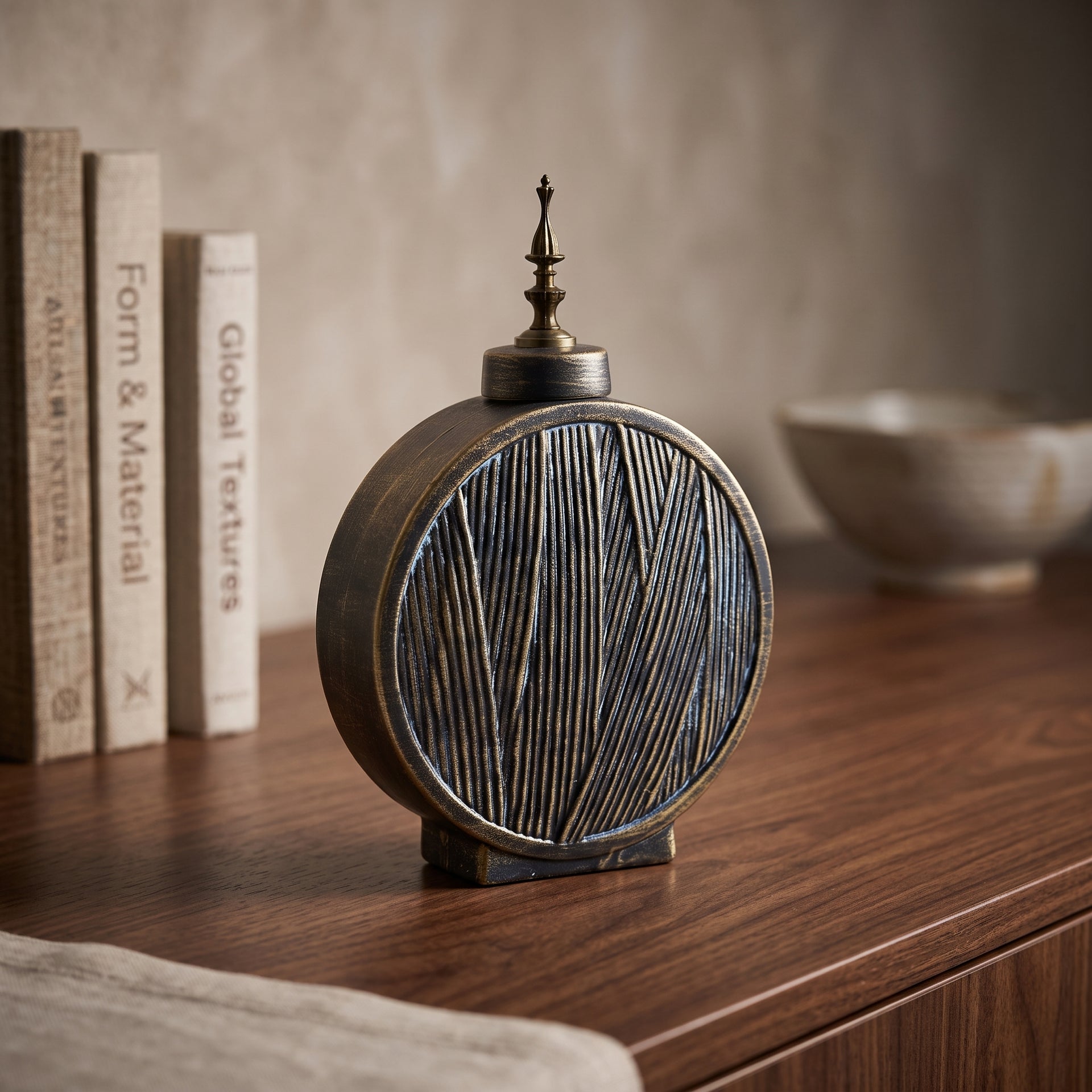 Blue Ceramic Flower Vase By Zodiya