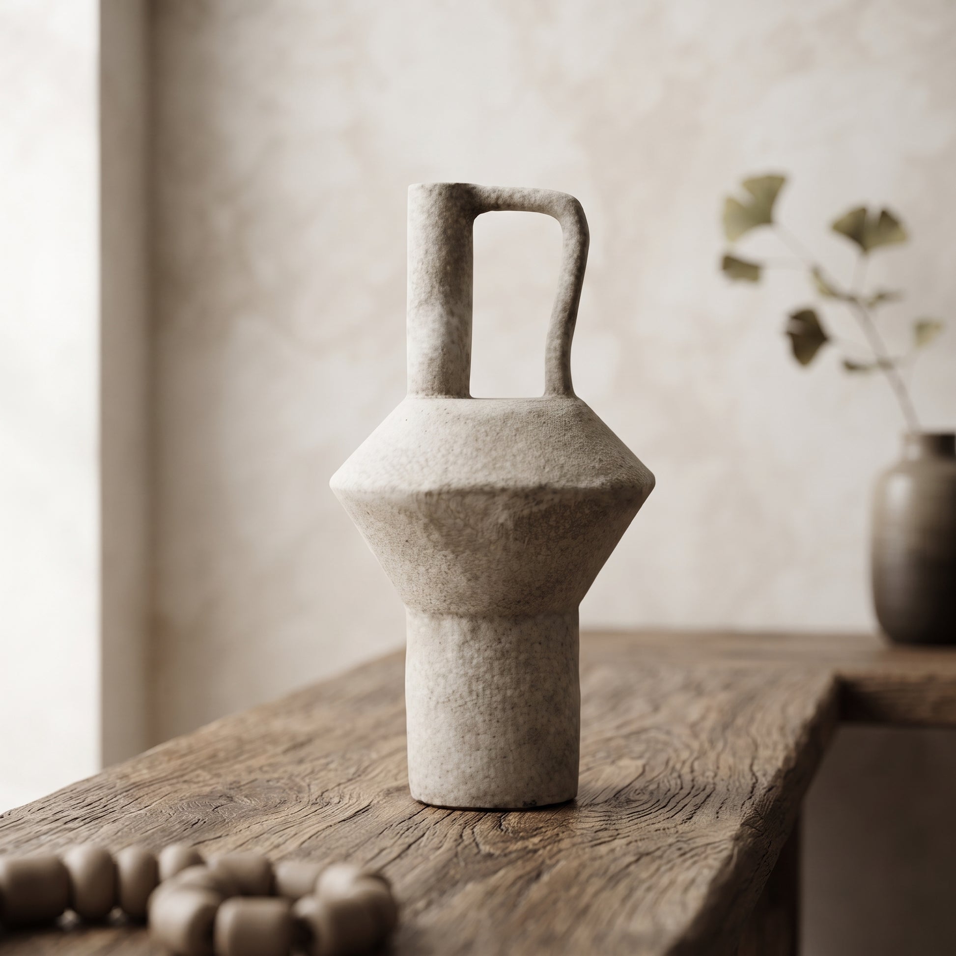 Earthy-toned Ceramic Vase By Zodiya-1