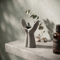 Ceramic Grey Hand Design Vase By Zodiya