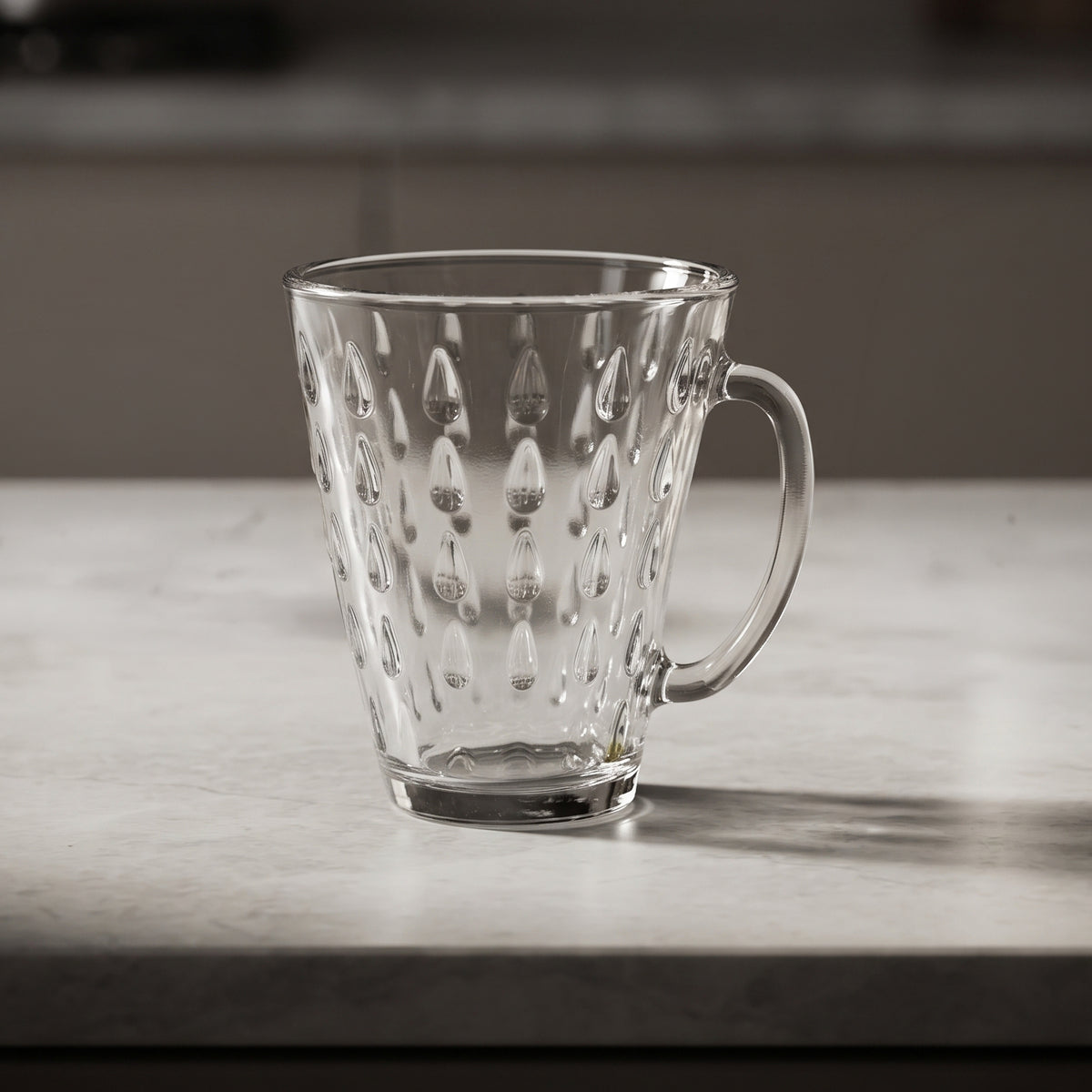 Clear Glass Coffee Mug Set of 6 by Zodiya